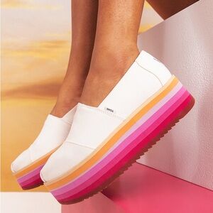 Tom’s Alpargata  Slip-On Platform Shoes